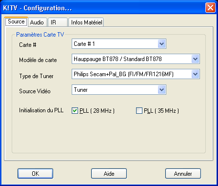 Configuration dsdrv