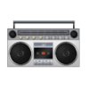 boombox white