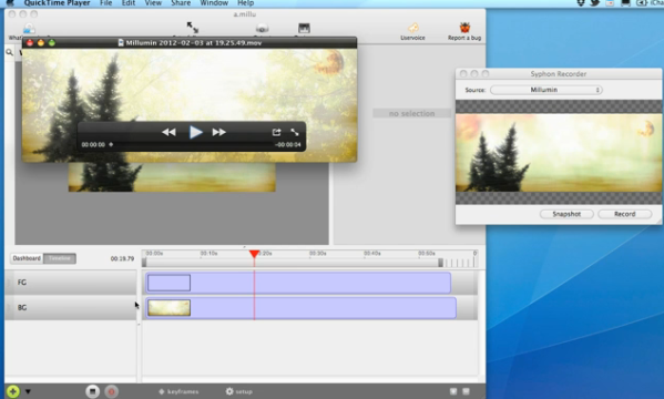 Syphon Recorder and Millumin